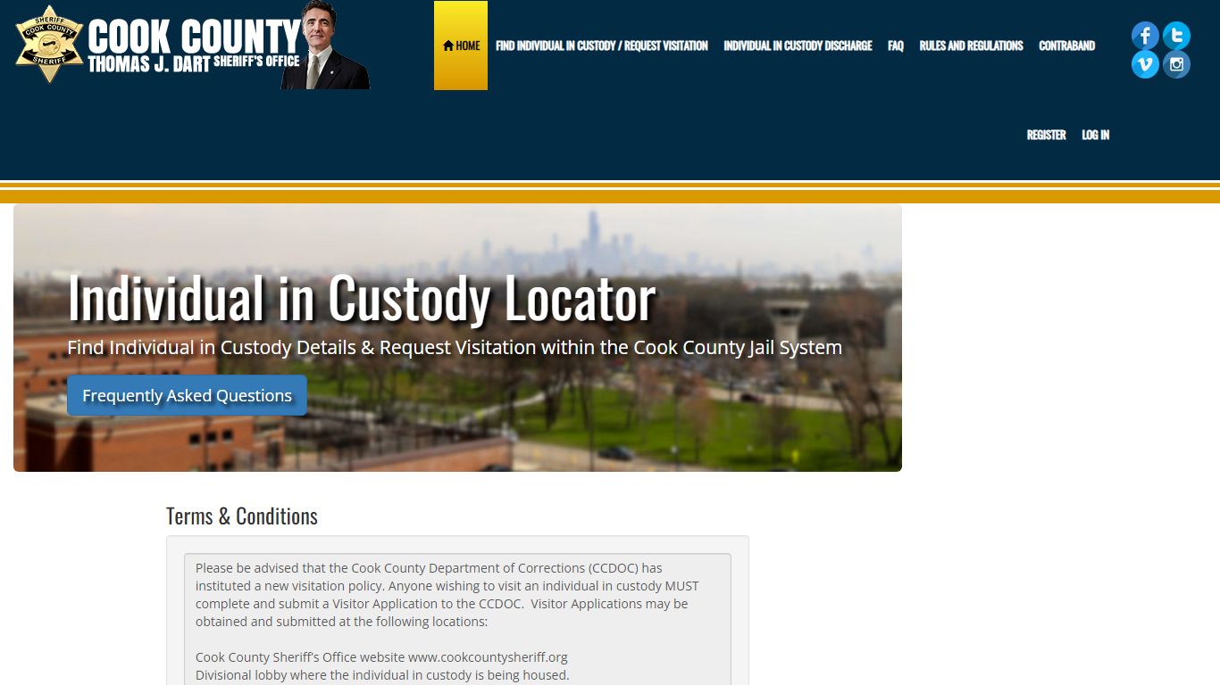 inmatelocator.ccsheriff.org - Individual in Custody Locator